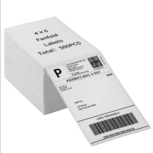 6,000 UPS BRAND PLAIN 4x6 zebra etc  standard ups labels Thermal shipping  4x6 - Picture 8 of 11